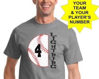 Béisbol espíritu camisa Bulldogs espíritu camisa camisa de espíritu Custom tu equipo y el número de