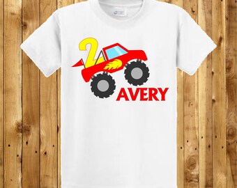 Monster Truck Birthday Shirt