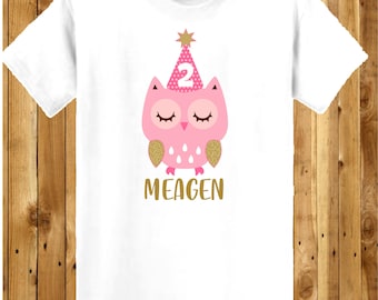 Owl Birthday Shirt