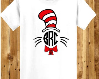 Dr. Suess Monogram Camisa
