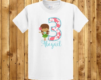 Camisa de cumpleaños de Luau