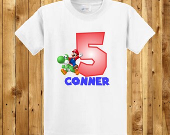 Mario Camisa de Cumpleaños