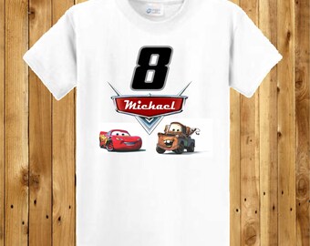 Camisa de cumpleaños de coches