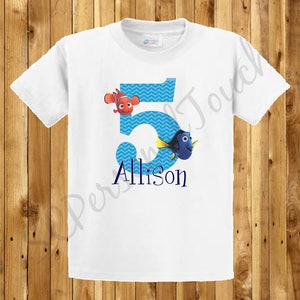 Finding Nemo Finding Dory Birthday Shirt