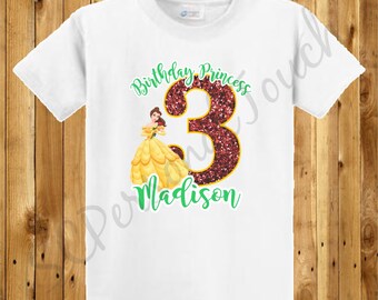 Beauty and the Beast Birthday Shirt