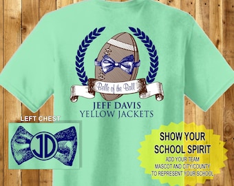 Belle de la camisa de espíritu de escuela de la Ball