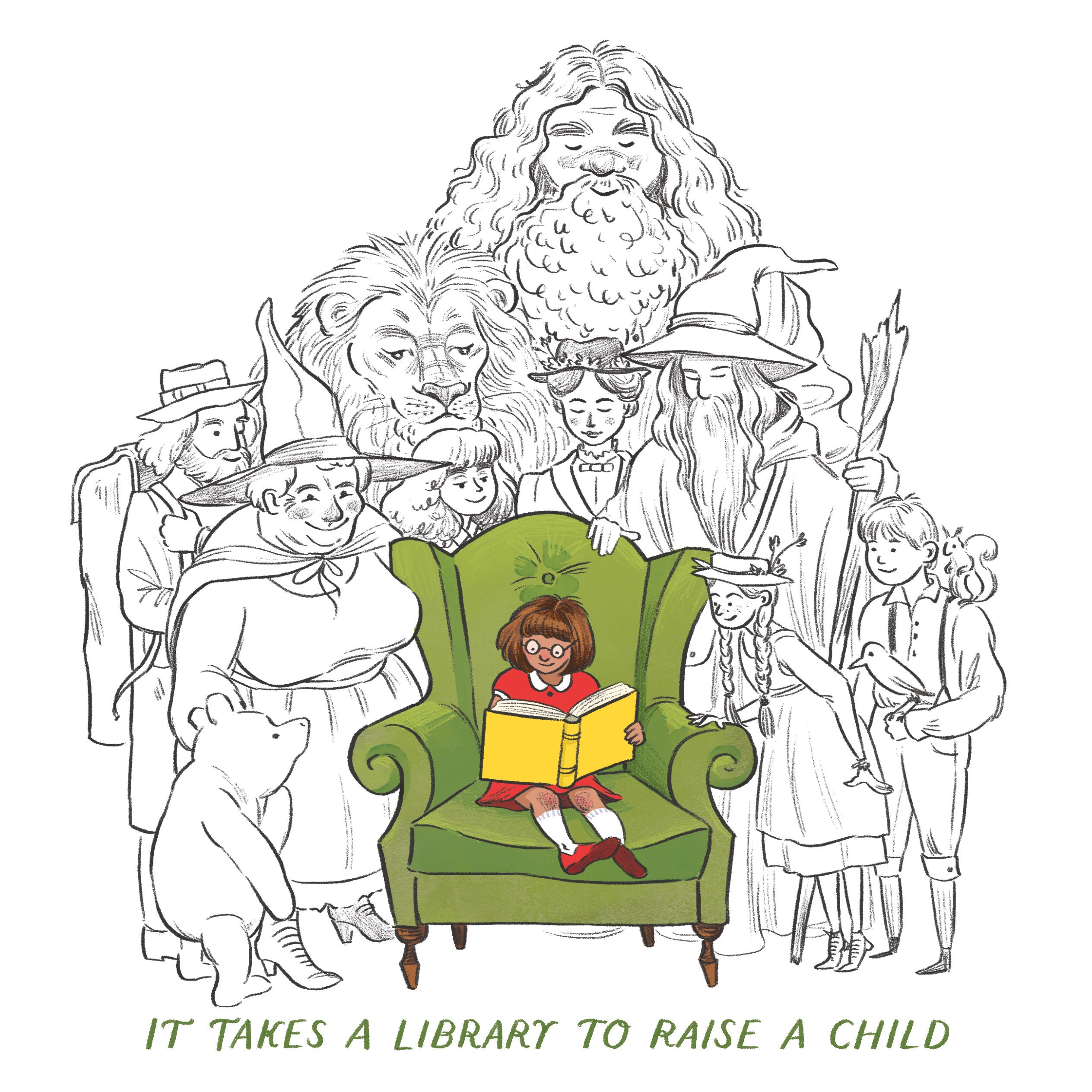 It Takes a Library To Raise a Child - DIGITAL DOWNLOAD