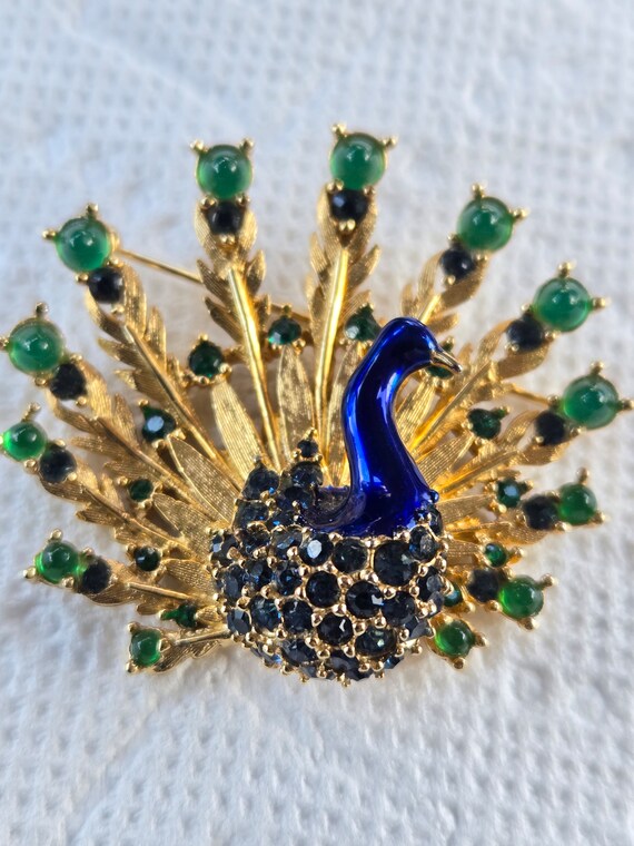 Boucher Peacock Brooch Pin - image 4