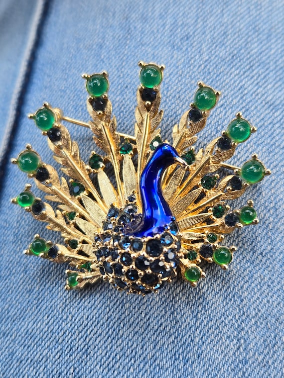Boucher Peacock Brooch Pin - image 1