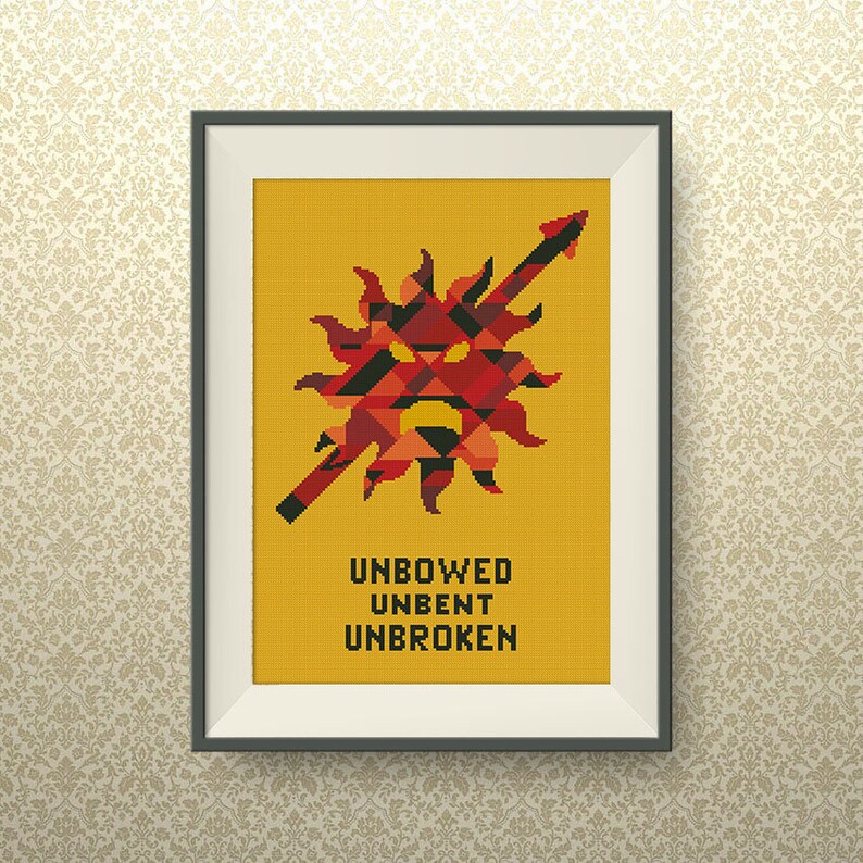 Geometric cross stitch pattern Game of Thrones cross stitch pattern Instant Download #P019 House Martell BUY 2 GET 1 FREE