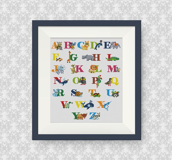 Animal Alphabet Cross Stitch Patterns Free Cross Stitch Patterns