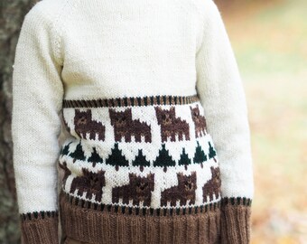 Brown Bear Brown Bear Acrylic Wool Blend Sweater Child Size 6-8