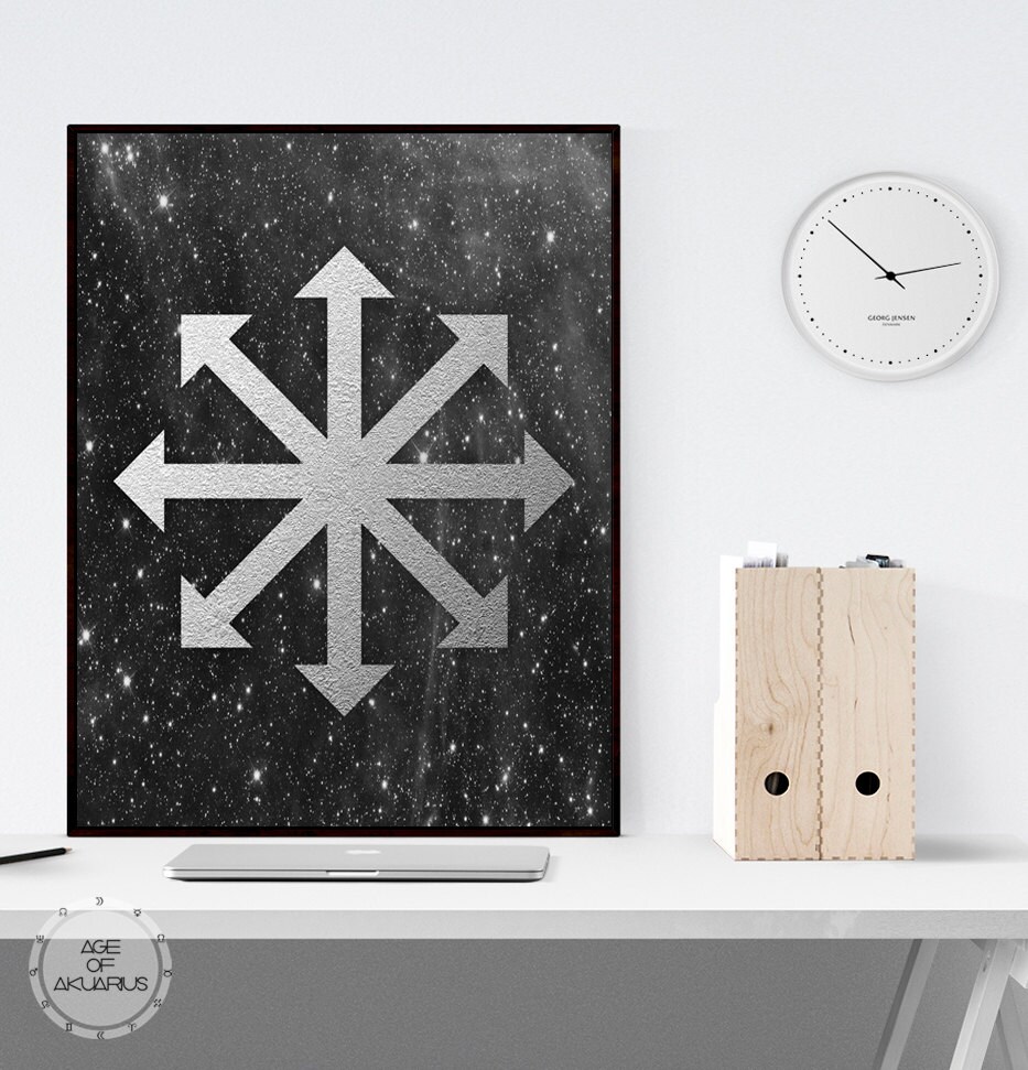 Symbol Of Chaos Digital Download Print Galaxy Chaos Star Etsy