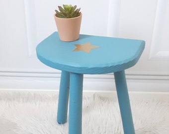 Vintage tripod farm stool, bedside, plant holder