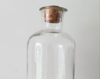 Glass apothecary bottle, carafe, bottle, Dame-Jeanne