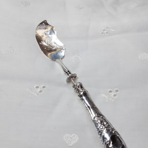 Antique French silver-plated fish shovel