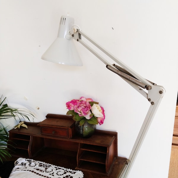 Lampe de bureau architecte vintage, années 50, style Luxo