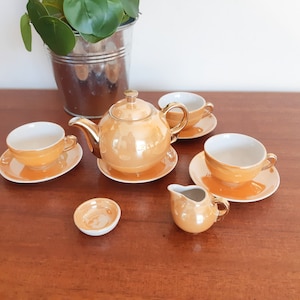 Conjunto de café de porcelana de Limoges para bonecas, casa de bonecas vintage