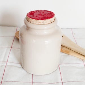 Preserving pot, Meaux mustard pot, old stoneware, antique pottery, vintage French