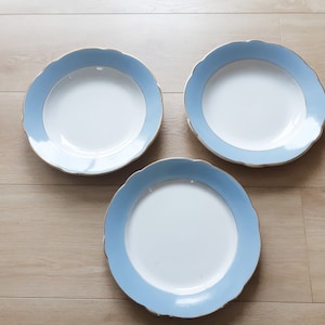 Round serving dishes in Lunéville KG earthenware, antique French, 1950s