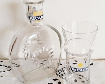 RICARD リカール　デキャンタ　水差し 60’s フランス　2セット RICARD リカール デキャンタ 水差し 60's フランス 2セット