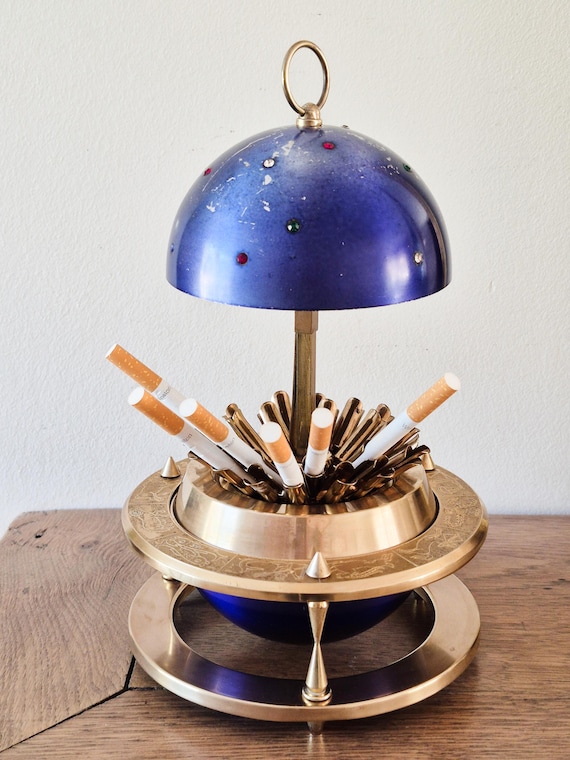 Objet déco , 1950s | Distributeur / Présentoir à cigarettes vintage | Tirez et déployez | Métal  | zodiaque / Très bon état