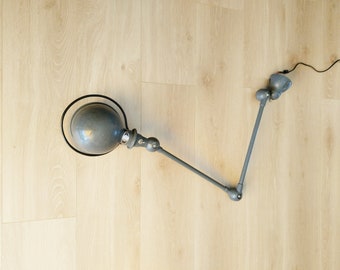 Jieldé workshop lamp, 2 arms, 1950s, vintage French