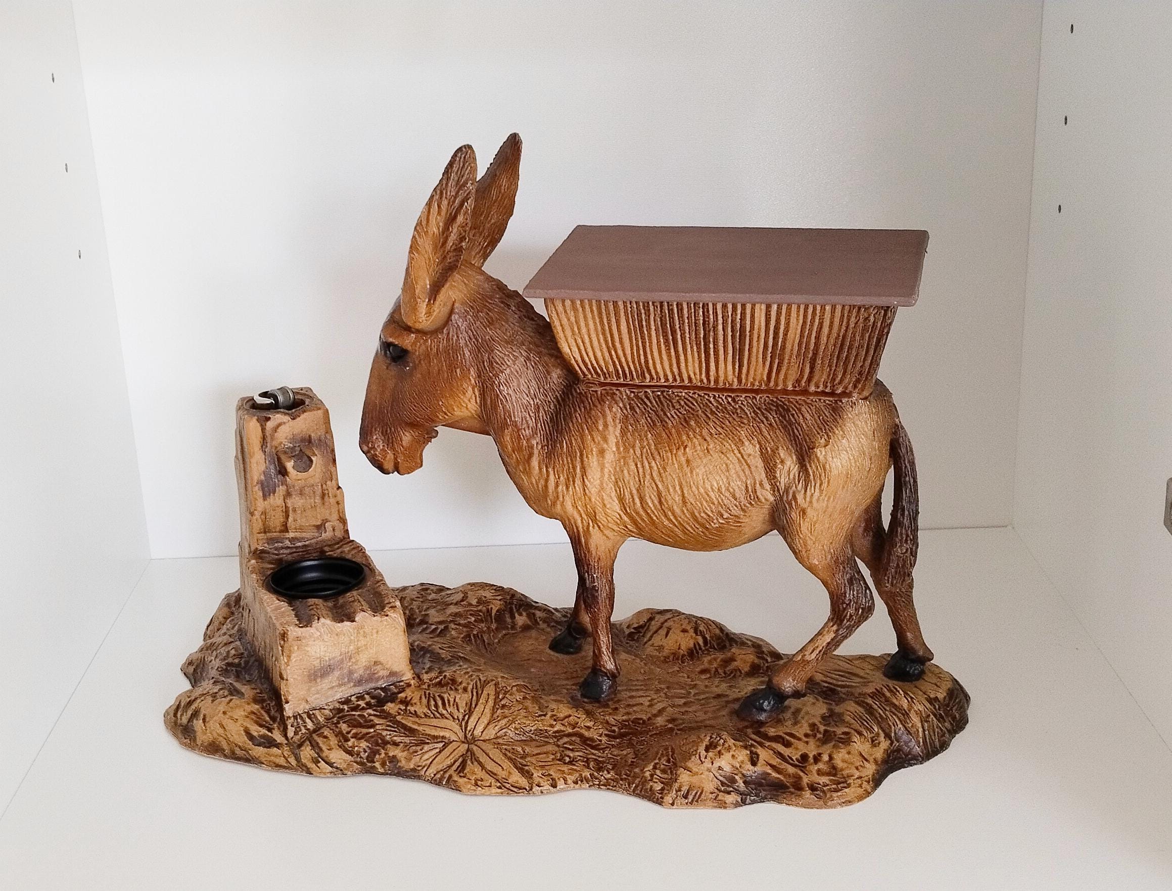donkey cigarette dispenser Decorative Object, Cigarette Dispenser Donkey, French Vintage, 1950s