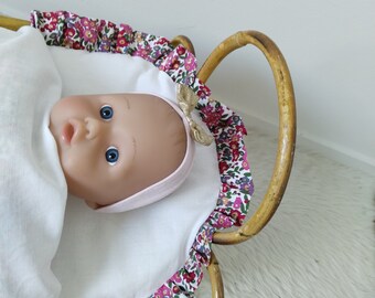 レトロ ぬいぐるみベッド ぬいベッド アンティーク ゆりかごベッド 昭和レトロ ゆりかご アンティークミニチュア家具 ベッド お人形遊び 小物入れ