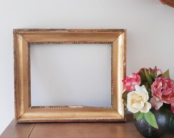 Frame in gilded wood, 19th century, 41.5 cm x 34 cm