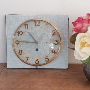 Formica clock, vintage, 1950s, functional