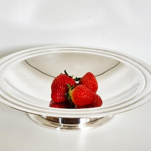 Grande Coupe à Fruits Métal Design Vintage 32 Cm - Déco Rétro