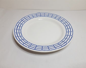 Assiette plate en faience de Digoin Sarreguemines , "Digne"   , vintage français