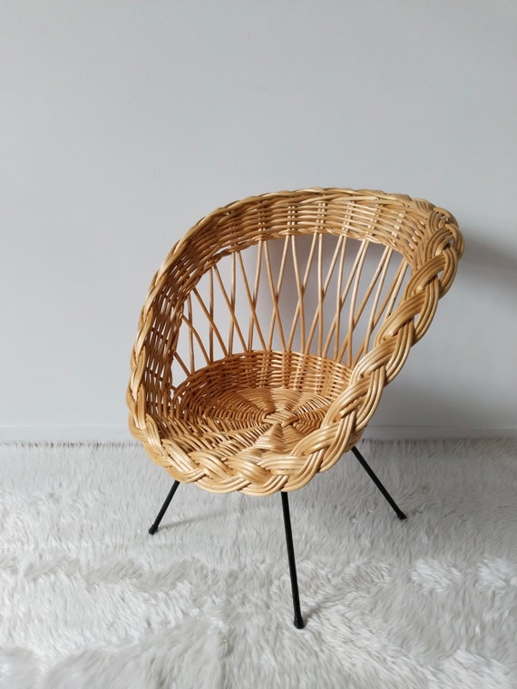 Metal basket chair hotsell