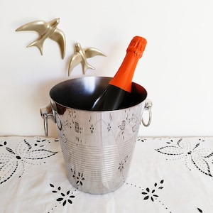 Stainless steel Champagne bucket Létang Rémy, ice bucket, cooler image 1