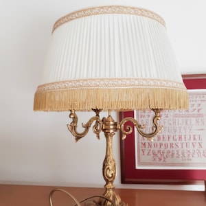 Lampada a forma di borsa dell&#39;acqua calda in bronzo dorato, stile Impero, vintage francese