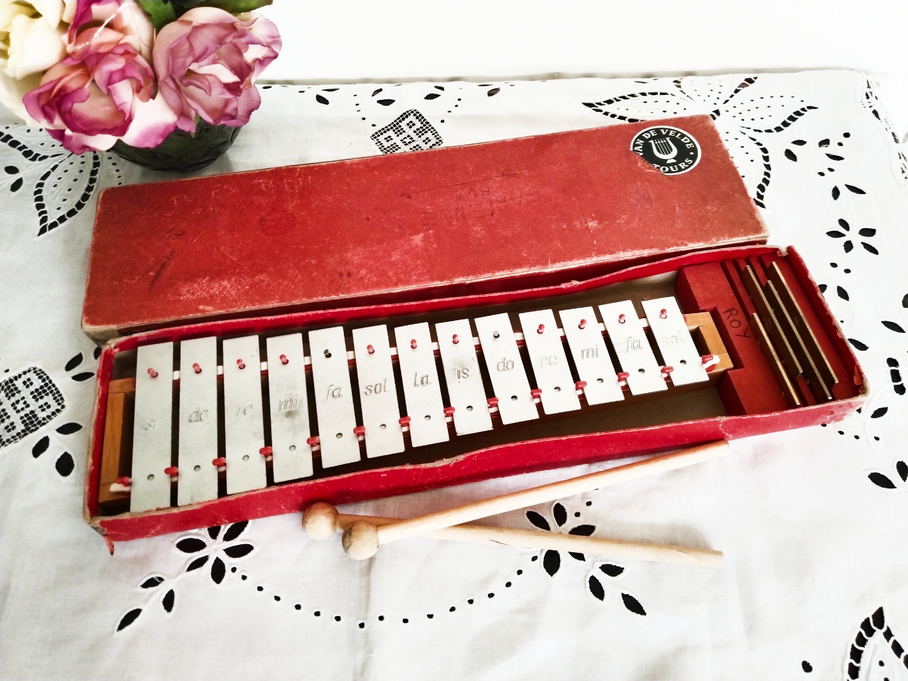 Jouet Piano En Bois – Vintage Années 60 – Très Bon état