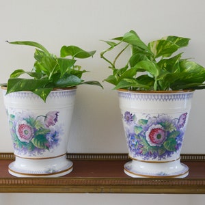 Cache-pots en porcelaine , vintage français