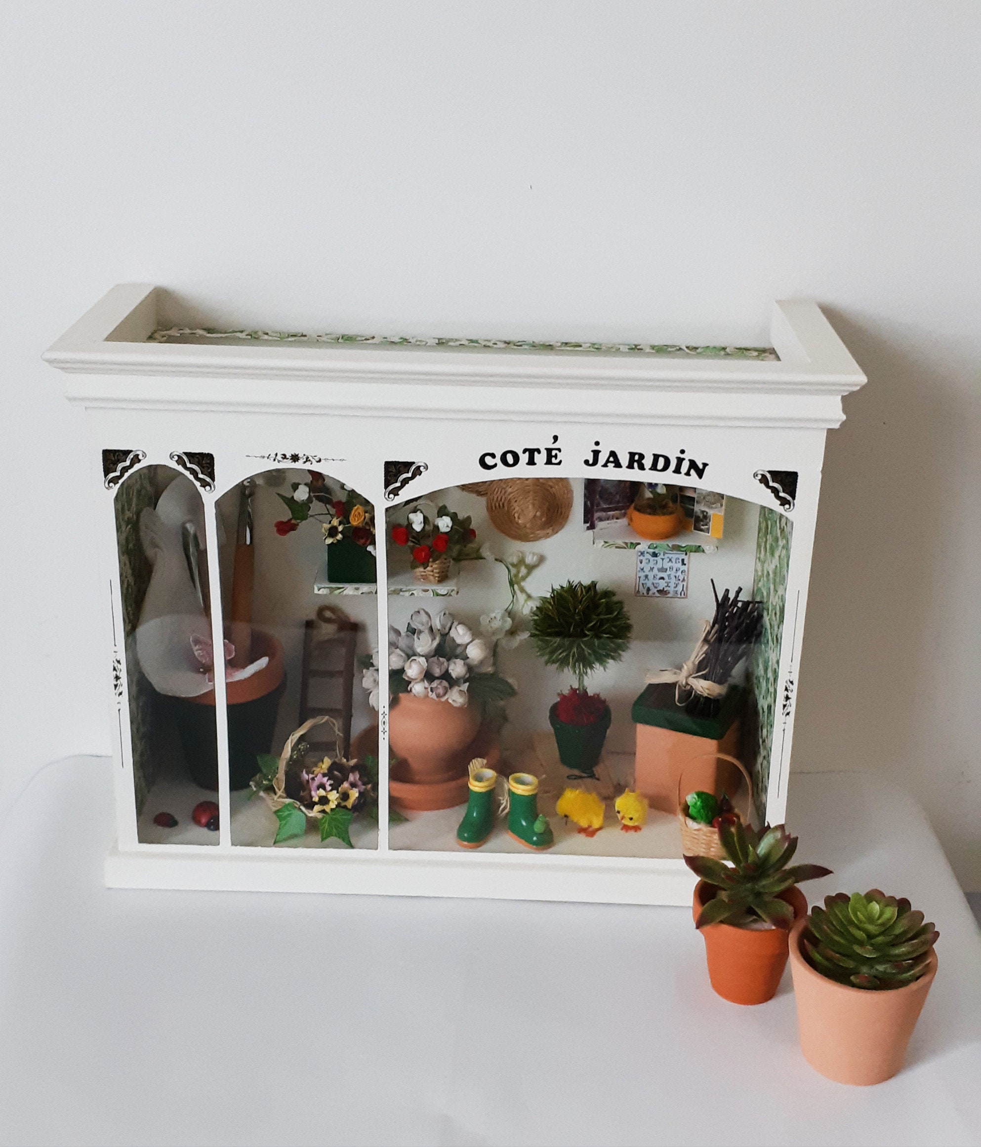 Boite Vitrine Jardin Miniature