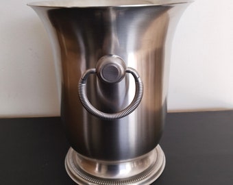 Seau à Glace Jean Couzon En Inox – Fabriqué En France, Design Art Déco, Avec Poignée