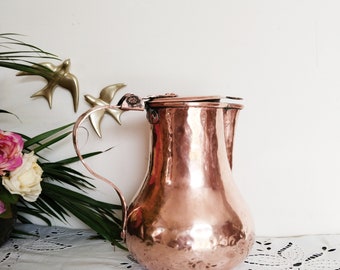 Old thick copper jug, jug