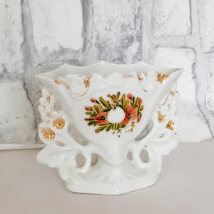 Vintage French porcelain bridal vase