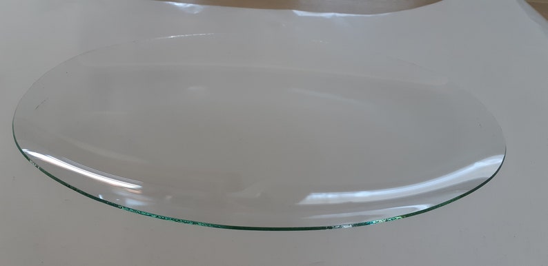 photo vintage coaster Oval curved glass frame