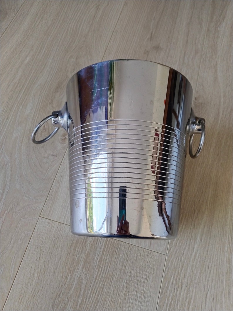 Stainless steel Champagne bucket Létang Rémy, ice bucket, cooler image 7