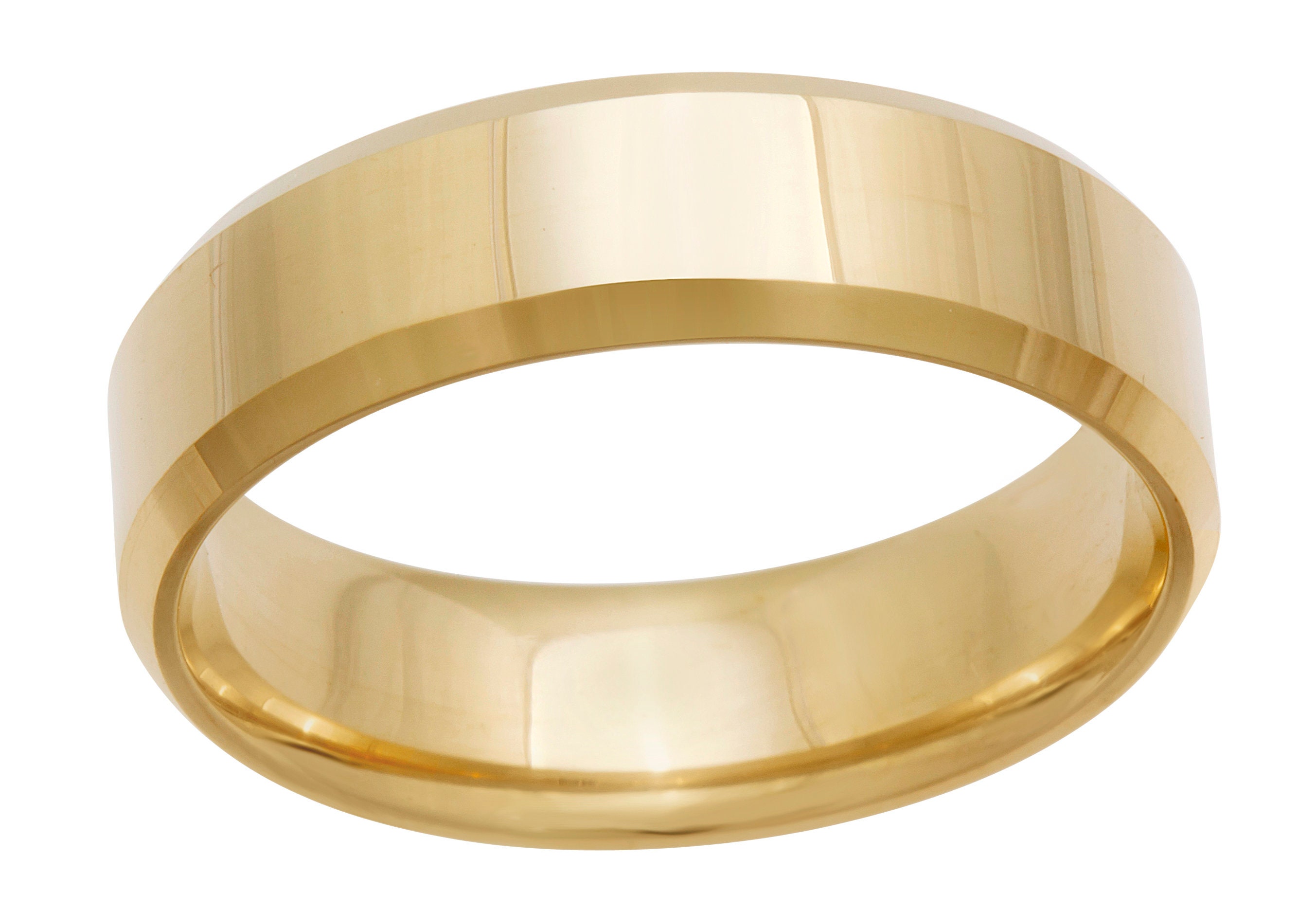 thumbnail image 2 of 14K Yellow Gold 5mm Brush Finish Comfort Fit Band - Men's Women's Wedding Ring 2 of 5