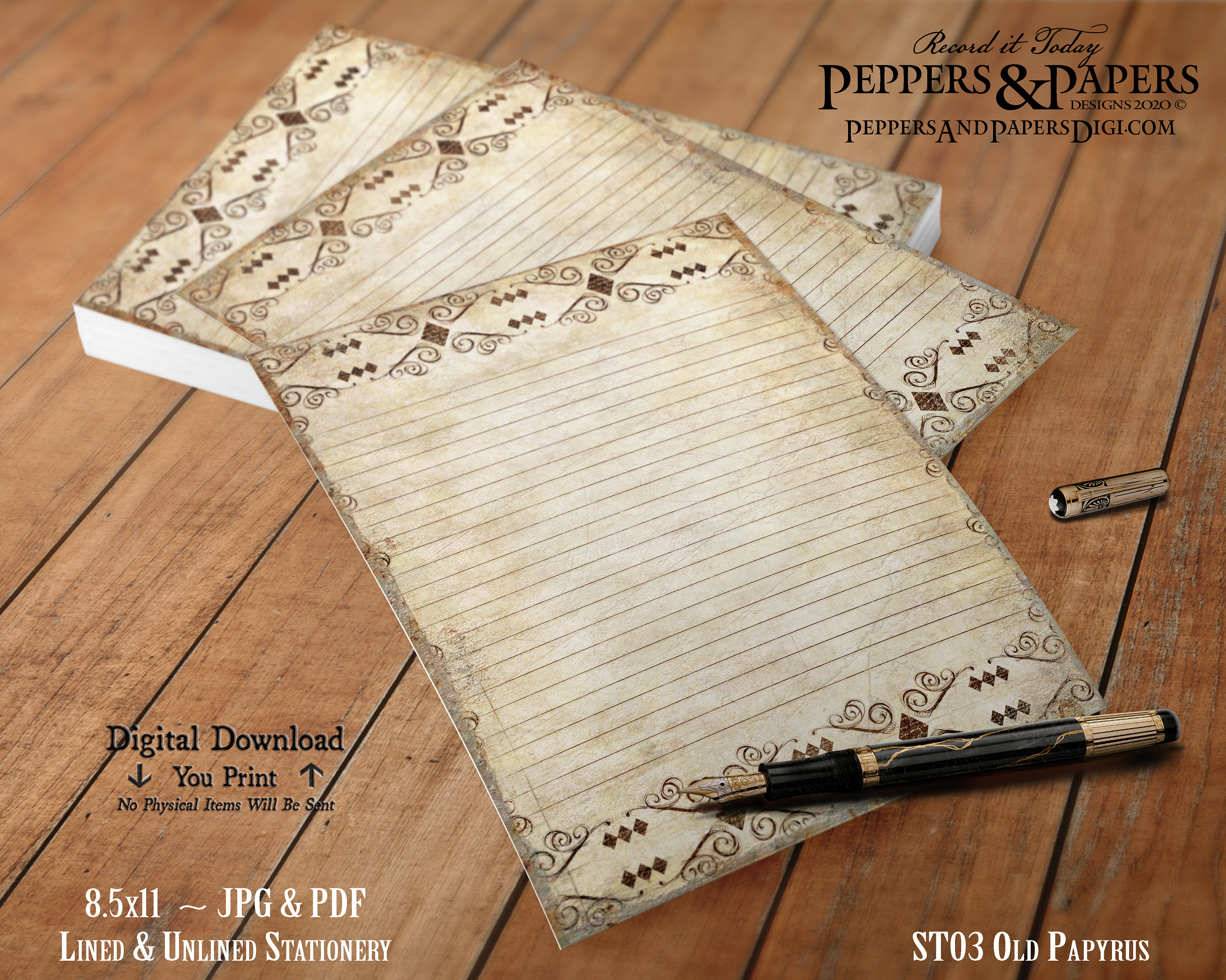 Papyrus stationery dopfestival