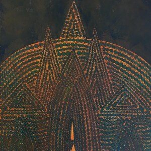 Outsider Art Brut Unframed Painting