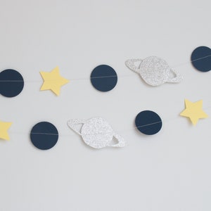 Outer Space Birthday Party Decoration, Space Party Garland, Planets Banner