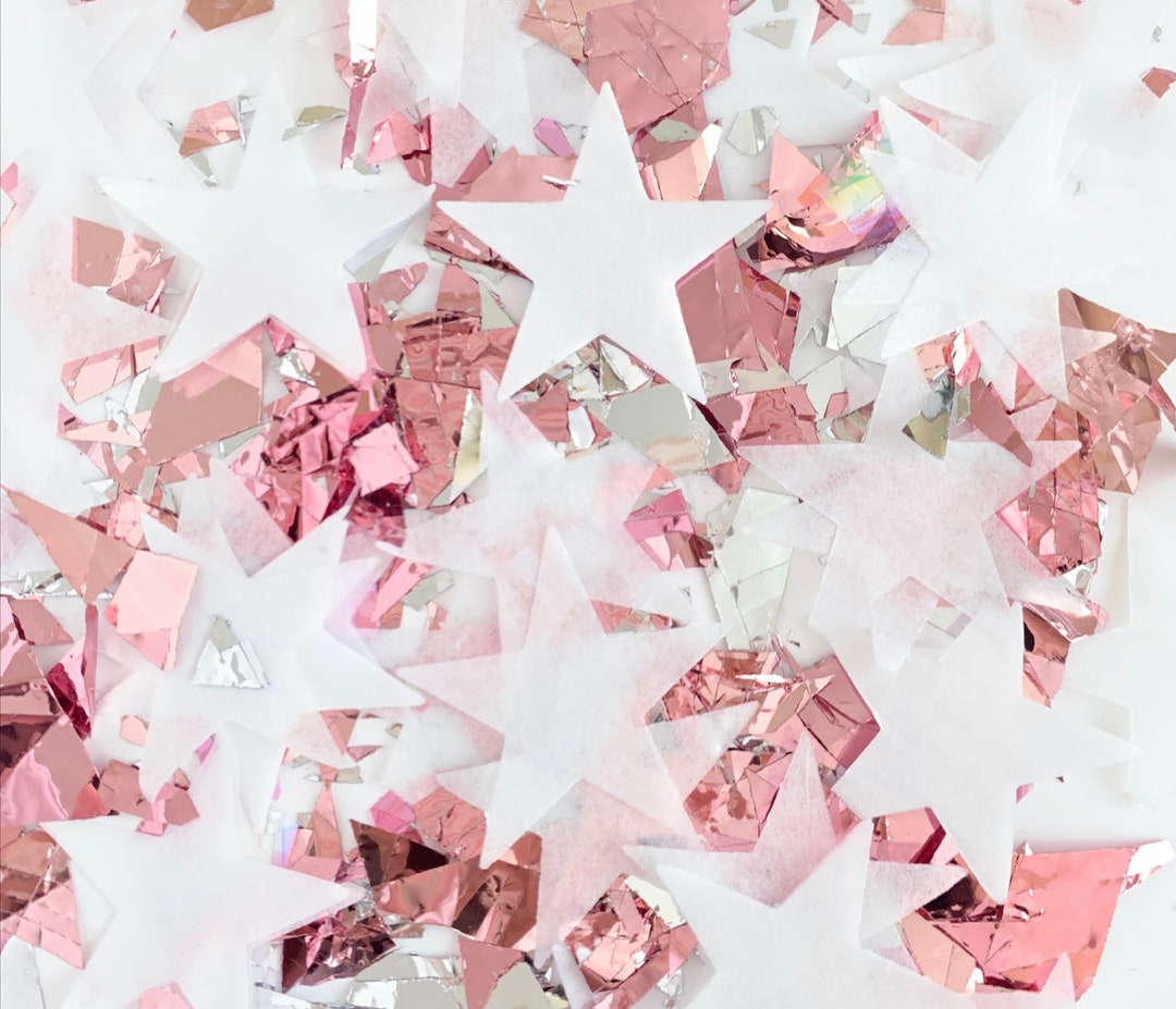 Rose Gold Star Confetti, Rose Gold Party, Table Confetti, Rose Gold ...