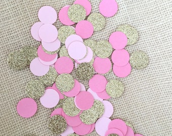 Bridal Shower Decorations, Pink and Gold Glitter Confetti, First Birthday Decorations,Baby Shower,Pink and Gold Decor,Princess Party,Wedding